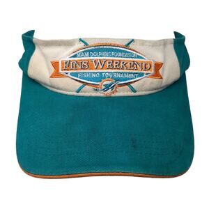 Miami Dolphins Foundation Fins Weekend Strapback Sun Visor Cap Multi One Size
